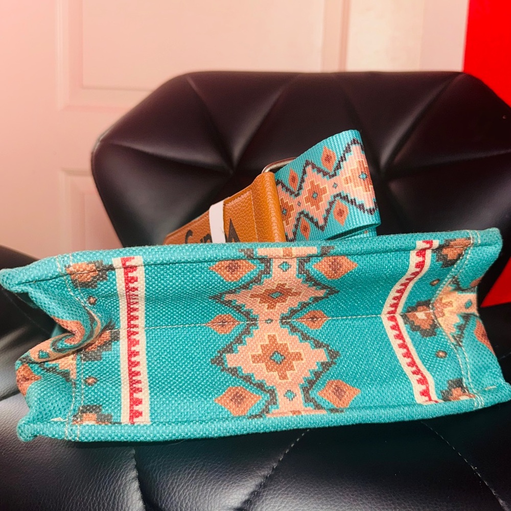 Wrangler Aztec Small Tote/Crossbody Bag - Picture 5 of 7